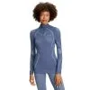FALKE Women Long Sleeve Shirt Zip Wool-Tech